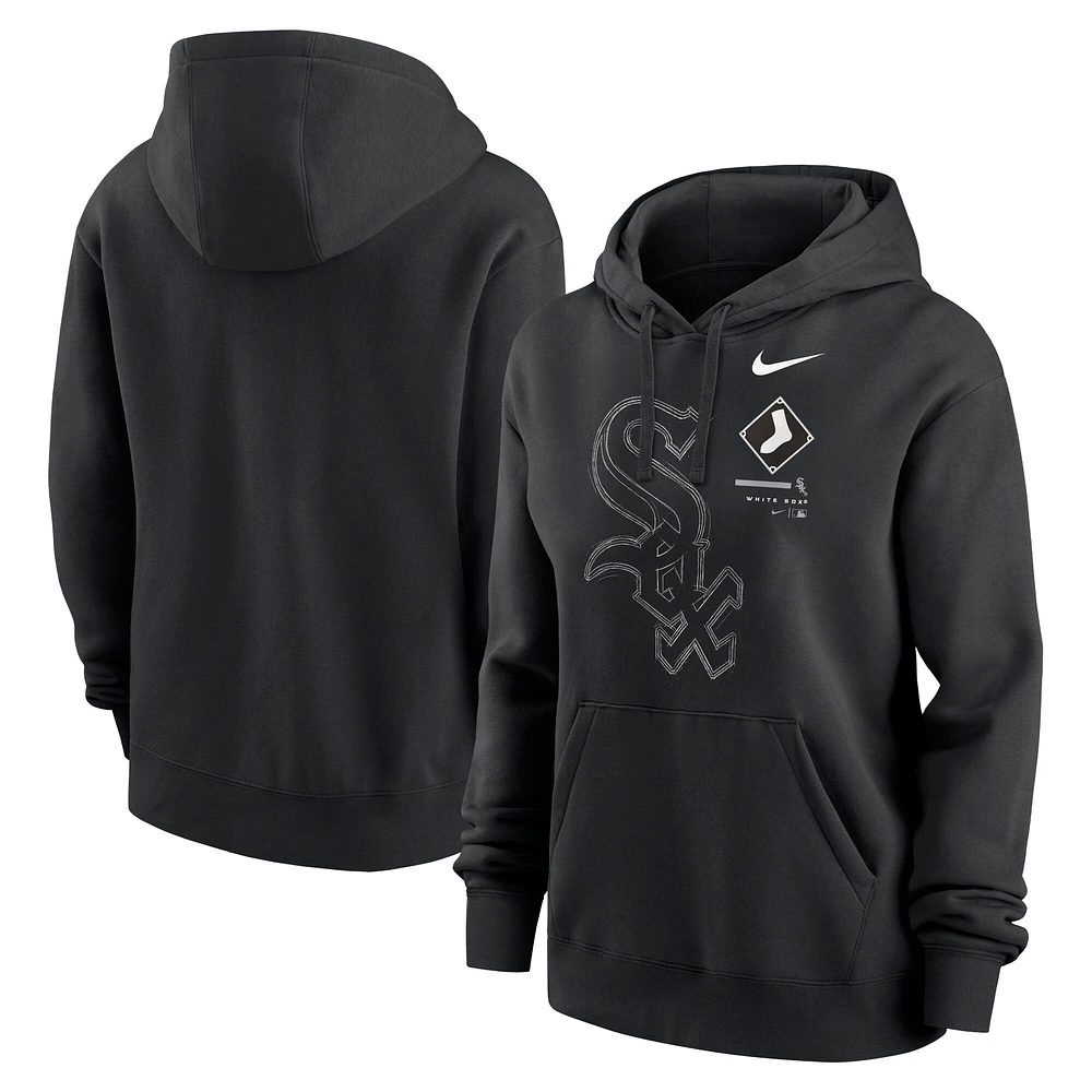 Sweat à capuche Nike Black Chicago White Sox Big Game pour femme