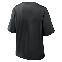 Women's Nike  Black Chicago White Sox Knockout Boxy T-Shirt