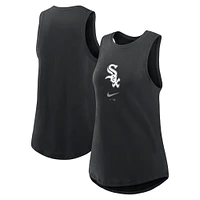 Débardeur Nike noir à col montant pour femme Chicago White Sox Legacy Icon Performance