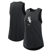 Débardeur Nike noir à col montant pour femme Chicago White Sox Legacy Icon Performance