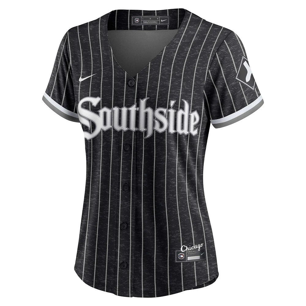 Femme Nike Bo Jackson Noir Chicago White Sox City Connect Replica Player Jersey