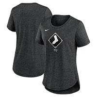 ÉCROU WHTSOX HEATHER NOIR RX FEMME NIKE CITY CONNECT TRIBLEND TEE TEELADTRI