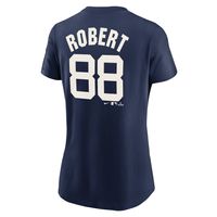 Women's Nike Luis Robert Navy Chicago White Sox 2021 Field of Dreams Name & Number T-Shirt