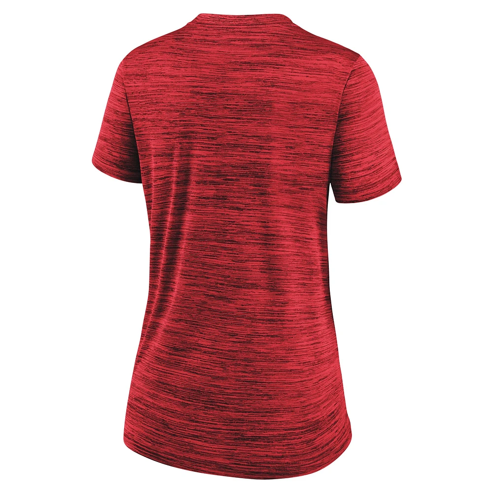 T-shirt Nike rouge Chicago White Sox 2025 City Connect Authentic Collection Velocity Performance pour femme