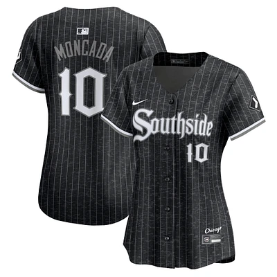 Maillot de joueur Nike Yoán Moncada pour femme, noir, Chicago White Sox City Connect Limited