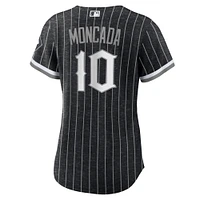 Maillot de joueur réplique Nike Yoan Moncada pour femme des Chicago White Sox City Connect noir