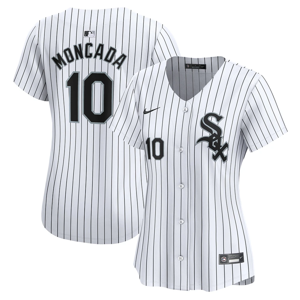 Maillot de joueur Nike Yoan Moncada blanc Chicago White Sox Home Limited pour femme