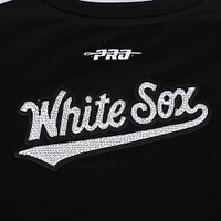 Women's Pro Standard  Black Chicago White Sox Game Day Classics Baby Doll Cropped T-Shirt