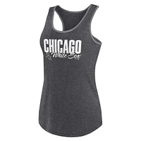 Débardeur à dos nageur taille plus Profile Black Chicago White Sox pour femmes