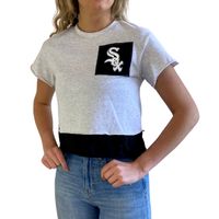 Women's Refried Apparel Heathered Gray Chicago White Sox Cropped T-Shirt