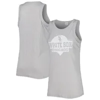 Women's Soft as a Grape Gray Chicago White Sox Tri-Blend Tank Top