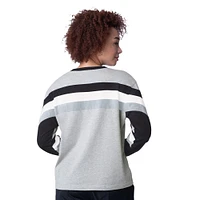 Haut A manches longues blocs de couleurs tendance Triple pour femme Starter Heather Gray Chicago White Sox