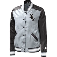 Veste Starter Silver Chicago White Sox The Legend Full-Snap pour femme