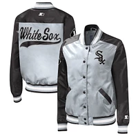 Veste Starter Silver Chicago White Sox The Legend Full-Snap pour femme