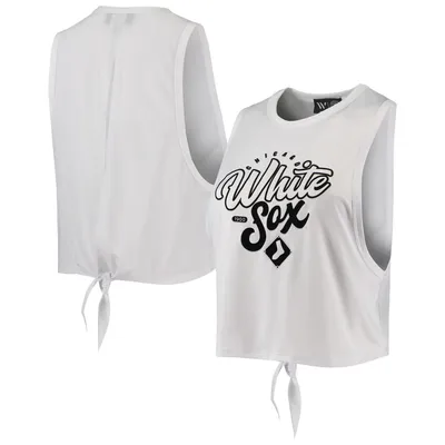 Chicago White Sox The Wild Collective Women's Open Back Twist-Tie Tank Top