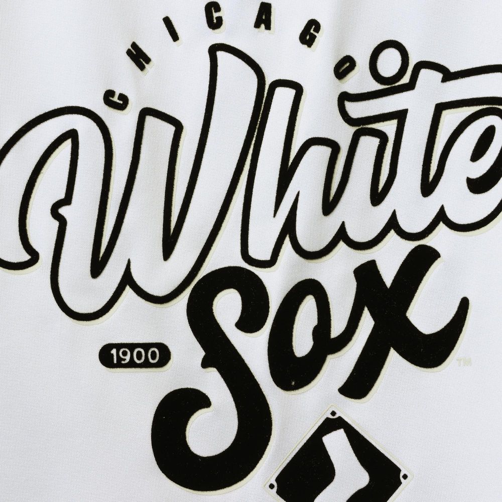 Women's The Wild Collective White Chicago Sox Open Back Twist-Tie Tank Top