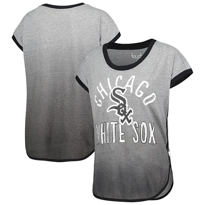 T-shirt sans manches à trois mélanges Home Run des Chicago White Sox Touch gris/noir pour femme