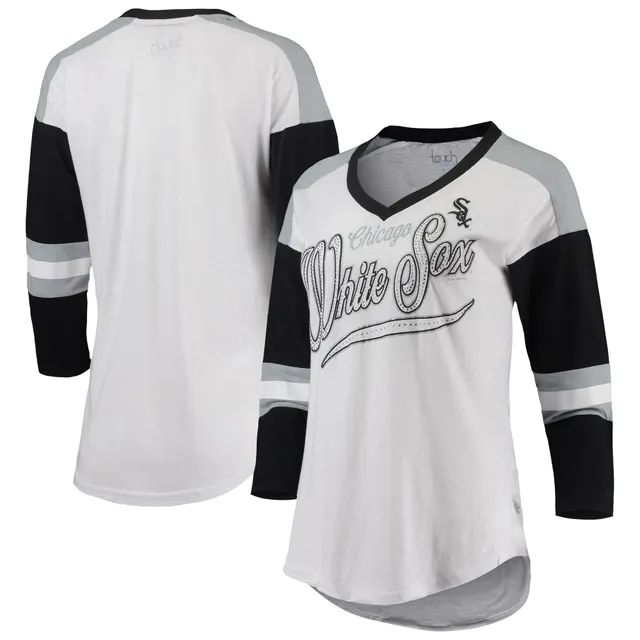 Lids Chicago White Sox Pro Standard Women's Classic Team Boxy Cropped T- Shirt - Black