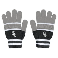 WEAR by Erin Andrews Ensemble gants et écharpe à rayures des White Sox de Chicago pour femmes