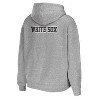 Women's WEAR by Erin Andrews Heather Gray Chicago White Sox Full-Zip Hoodie