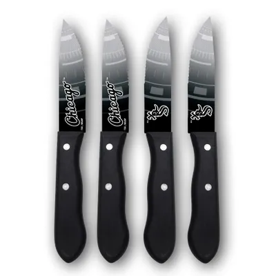 Chicago White Sox Woodrow 4-Piece Stainless Steel Steak Knife Set