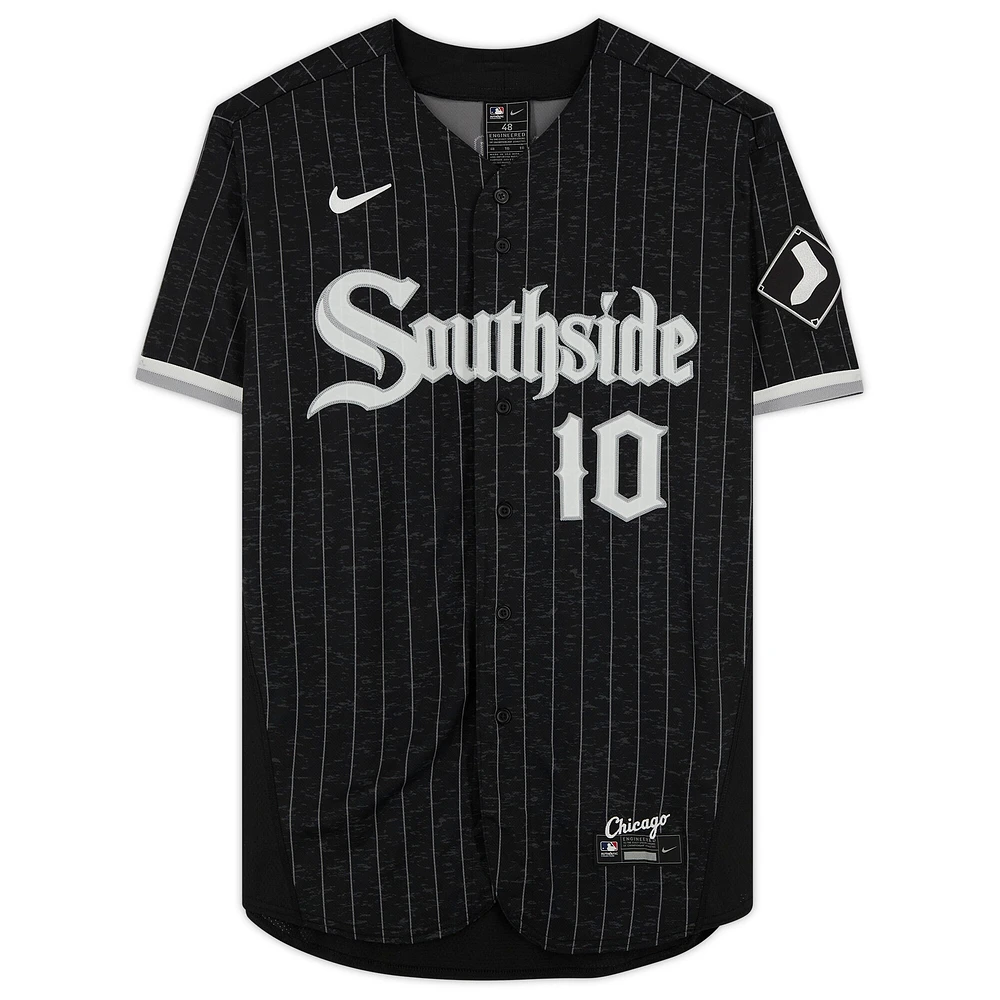 Yoan Moncada Charcoal Chicago White Sox Autographed Nike City Connect Authentic Jersey with "South Siders" Inscription