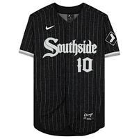 Yoan Moncada Charcoal Chicago White Sox Autographed Nike City Connect Authentic Jersey with "South Siders" Inscription