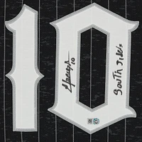 Yoan Moncada Charcoal Chicago White Sox Autographed Nike City Connect Authentic Jersey with "South Siders" Inscription