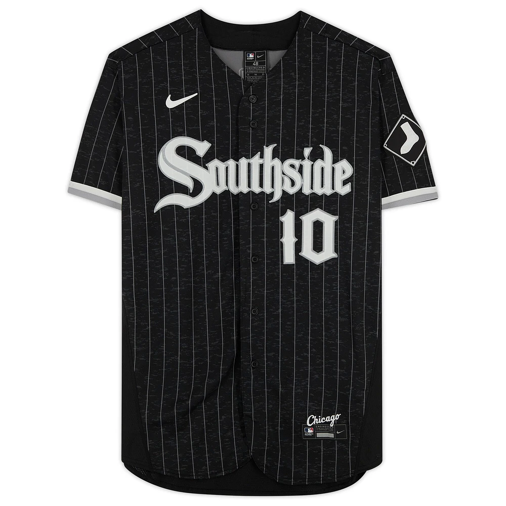 Yoan Moncada Charcoal Chicago White Sox Autographed Nike City Connect Authentic Jersey