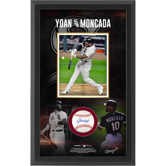 Men's Nike Yoan Moncada Black Chicago White Sox Name & Number T-Shirt