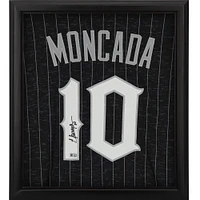 Yoan Moncada Chicago White Sox Autographed Framed Nike City Connect Authentic Jersey Shadowbox