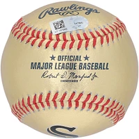 Yoan Moncada Chicago White Sox Autographed Gold Leather Baseball