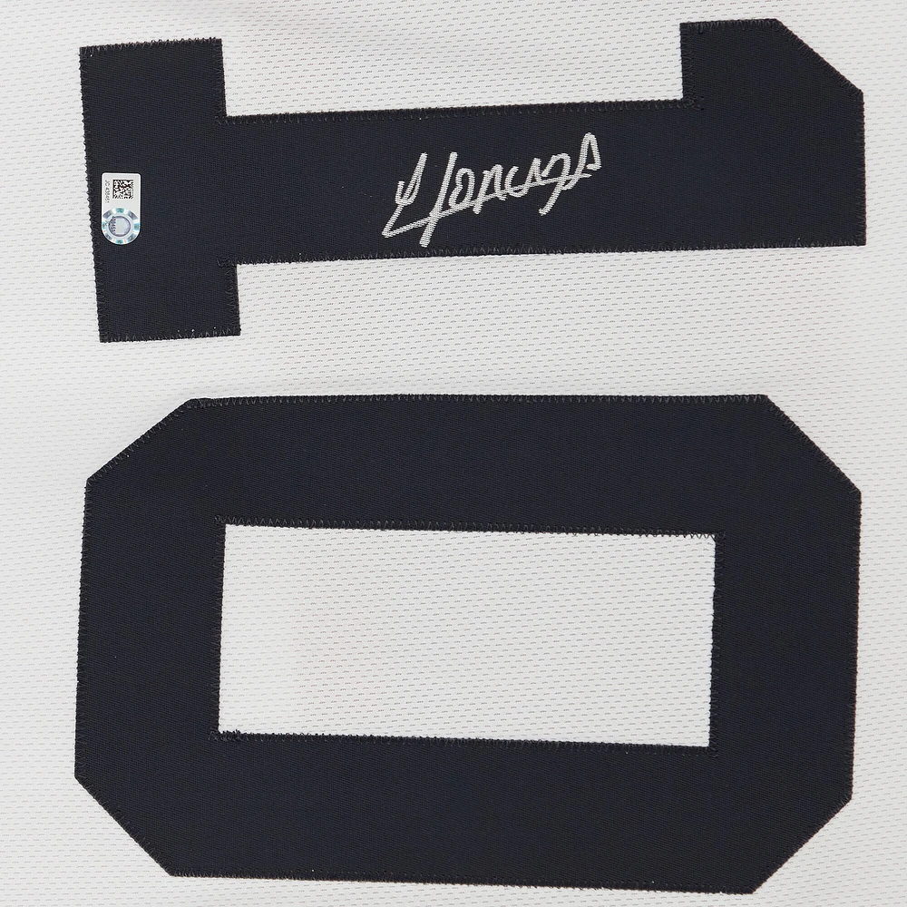 Yoan Moncada Chicago White Sox Autographed White Nike Authentic Throwback Jersey