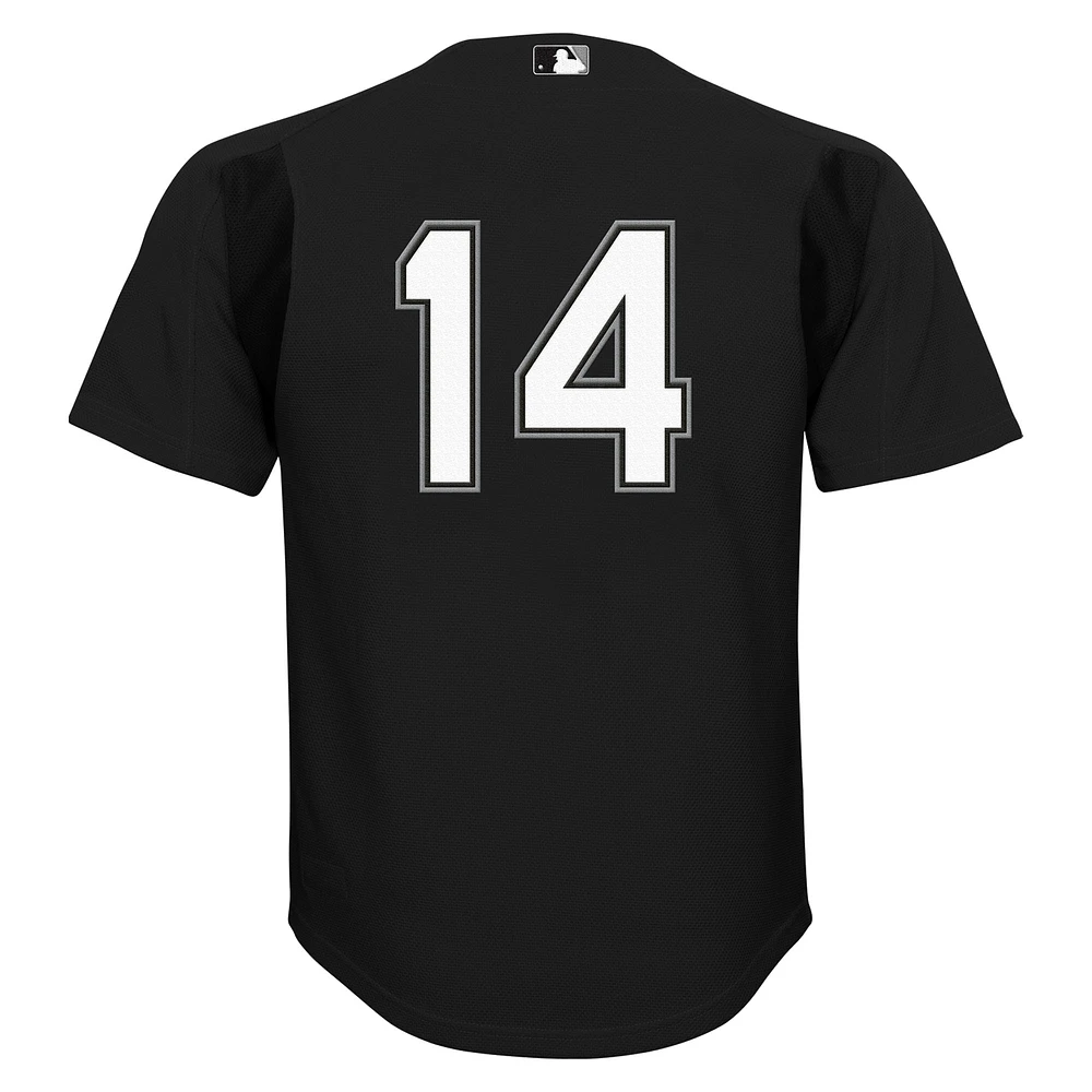 Maillot d'entraînement au bâton en maille noire Mitchell & Ness Paul Konerko des White Sox de Chicago pour jeunes