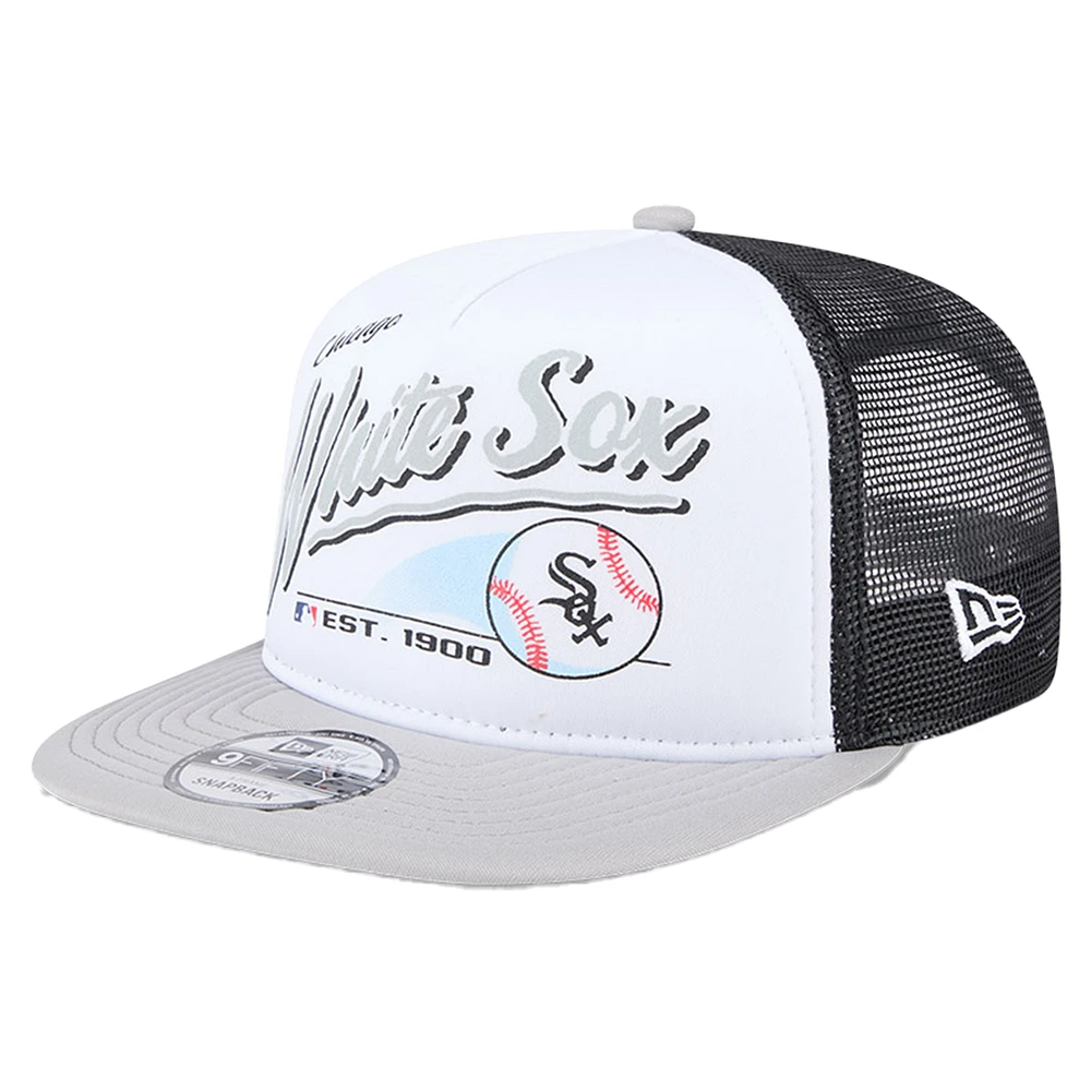 Youth New Era  White Chicago White Sox Retro 9FIFTY Snapback Hat