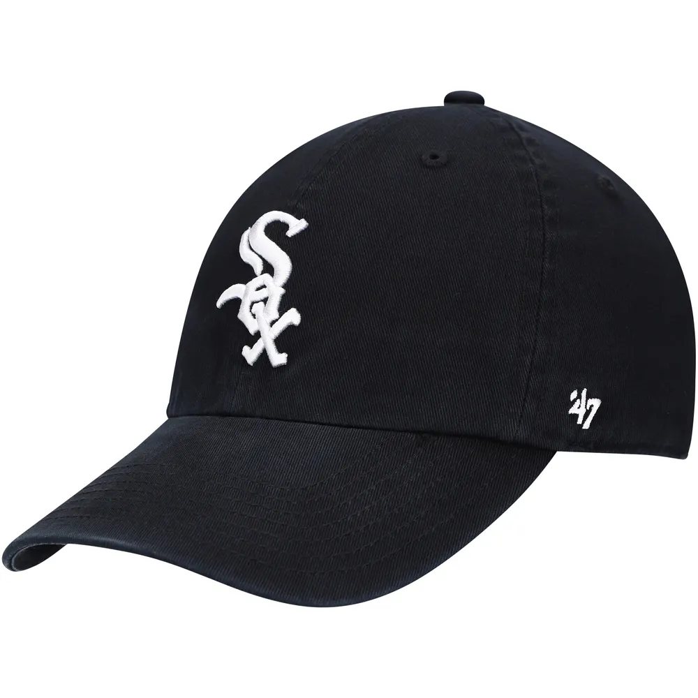 Casquette réglable Clean Up avec logo de l'équipe Black Chicago White Sox '47 pour jeune