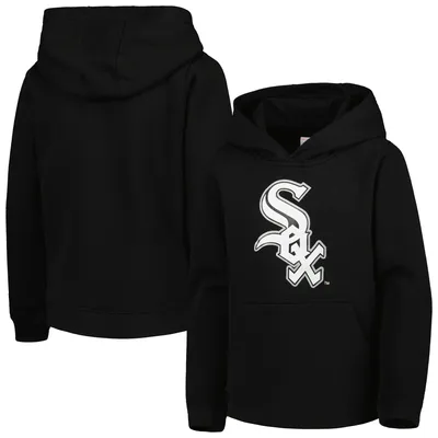 Chicago White Sox Youth Team Primary Logo Pullover Hoodie - Black