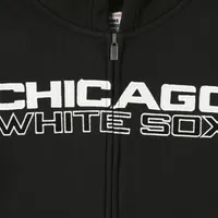 Chandail à capuchon en molleton glissière pleine longueur Chicago White Sox pour jeune