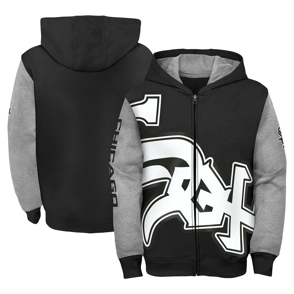 Youth Fanatics Black/Gray Chicago White Sox Postcard Full-Zip Hoodie Jacket