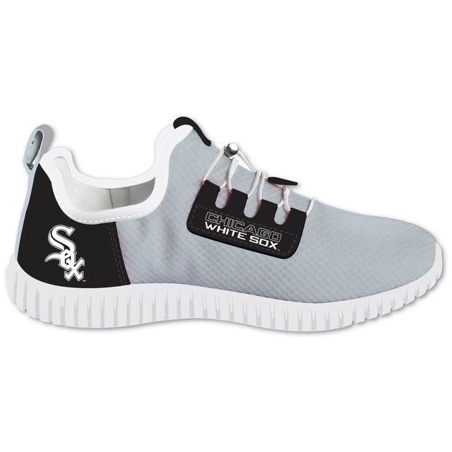 Chaussures lumineuses Chicago White Sox Glow Pros pour jeune, gris/noir