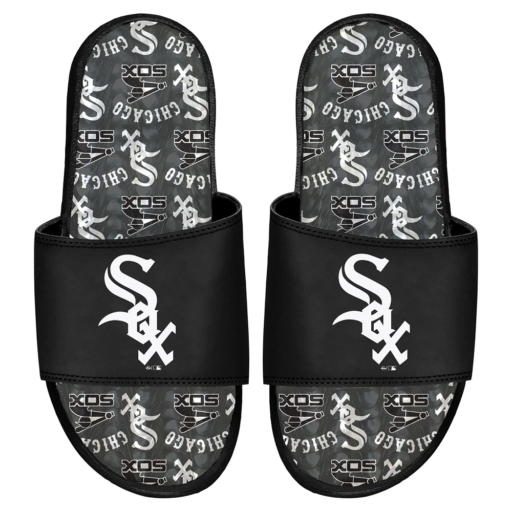 Youth ISlide Chicago White Sox Team Pattern Gel Slide Sandals