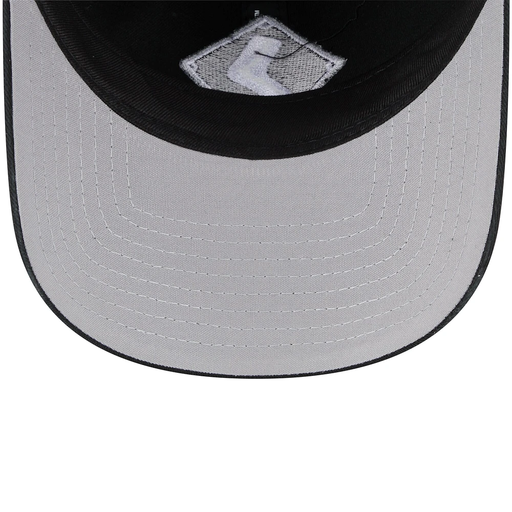 Casquette réglable 9TWENTY pour jeunes New Era, noir, Chicago White Sox 2024 Batting Practice