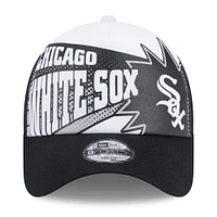 Casquette réglable New Era noire Chicago White Sox Boom 9FORTY pour jeune