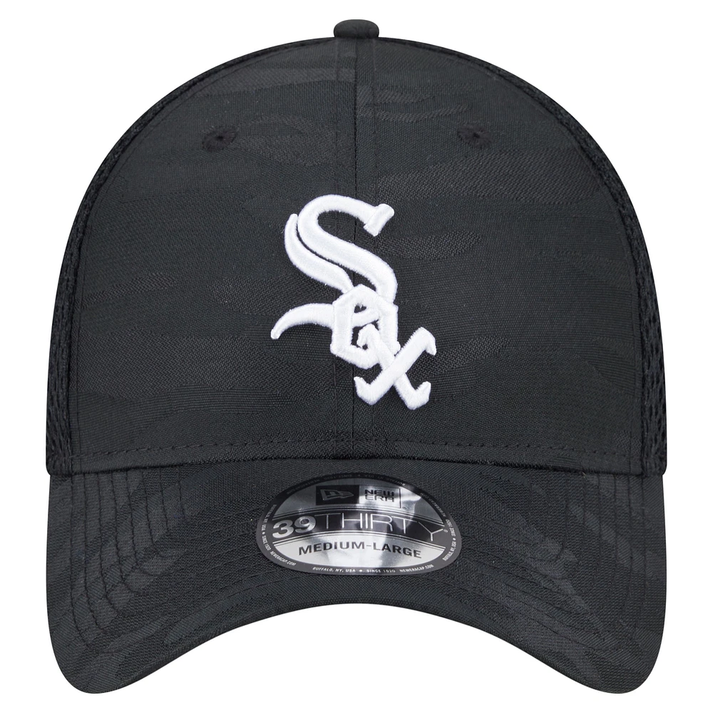 Youth New Era Black Chicago White Sox Camo 39THIRTY Flex Hat
