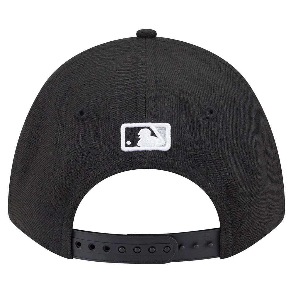 Youth New Era  Black Chicago White Sox  Player Replica 9FORTY Adjustable Hat