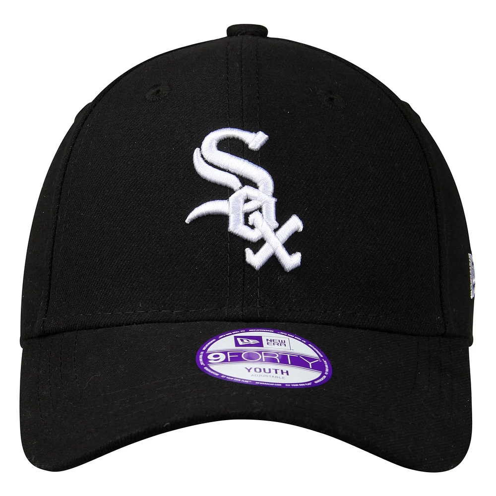 Youth New Era Black Chicago White Sox The League 9Forty Adjustable Hat