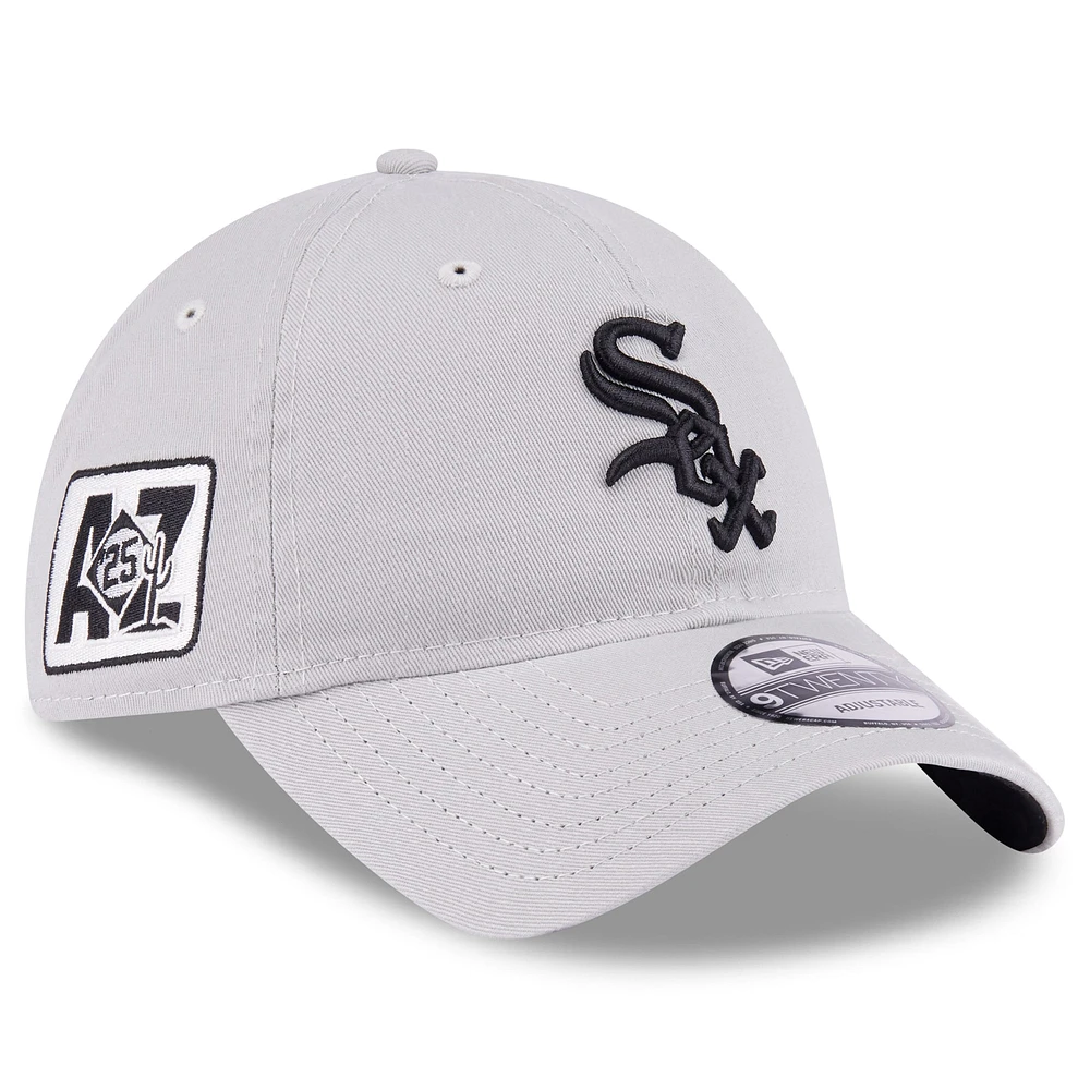 Youth New Era Gray Chicago White Sox 2025 Spring Training 9TWENTY Adjustable Hat