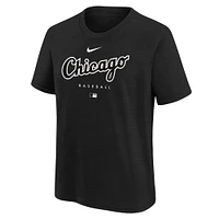 Youth Nike  Black Chicago White Sox Authentic Collection Early Work Tri-Blend T-Shirt