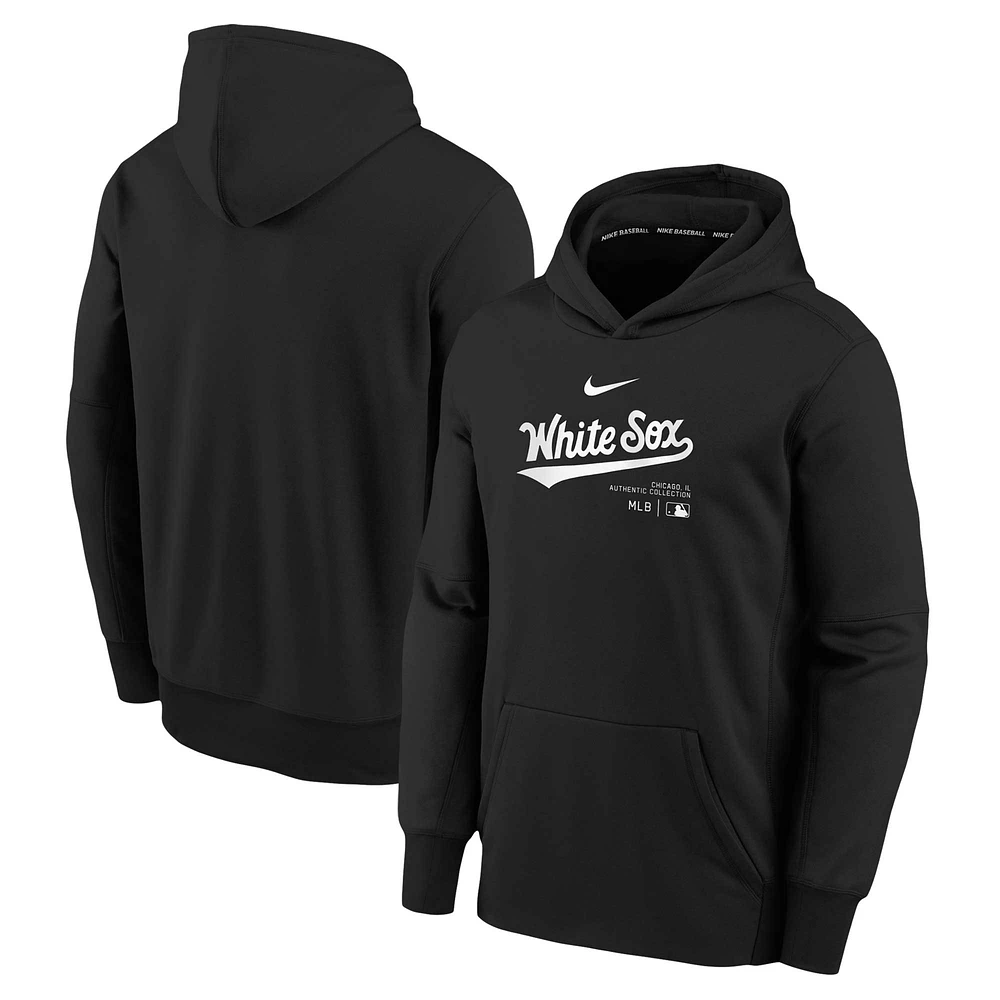 Sweat à capuche Nike pour jeune Chicago White Sox Authentic Collection Performance - Noir