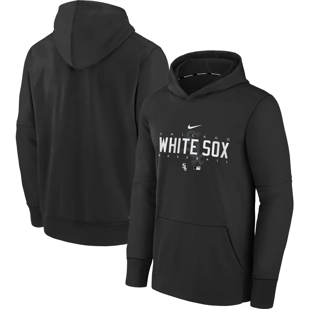 Performance d'avant-match Nike Black Chicago White Sox Authentic Collection pour jeune - Chandail à capuchon